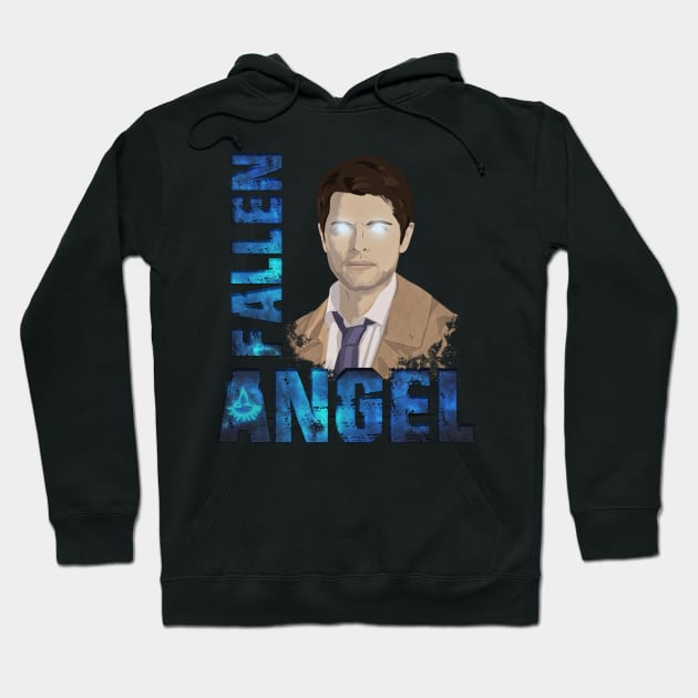 Fallen Angel Castiel (v.2) Hoodie by potatonomad